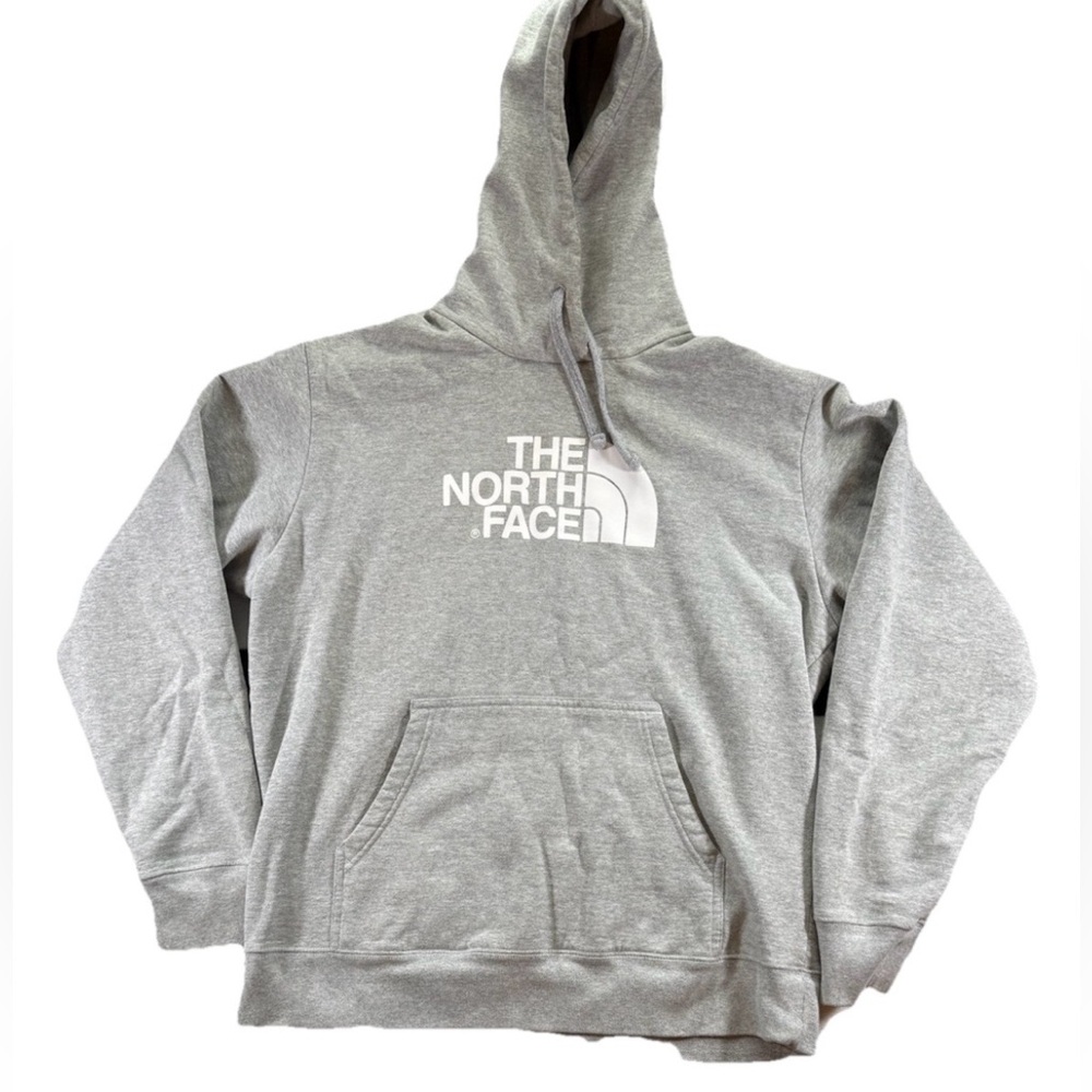 The North Face Hoodie Men's Large Gray Logo Half Dome Pullover Gorpcore Outdoors